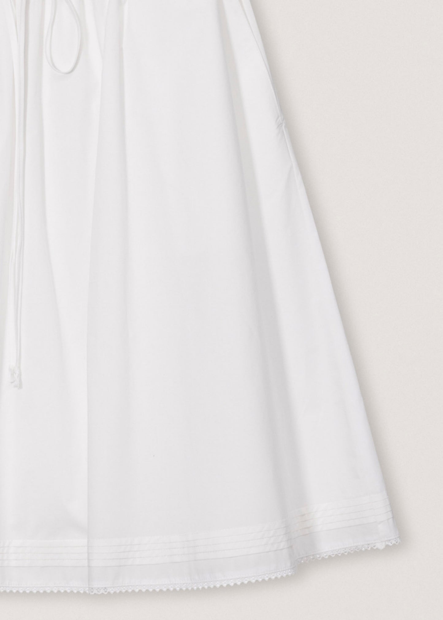 Laced Midi Full Skirt