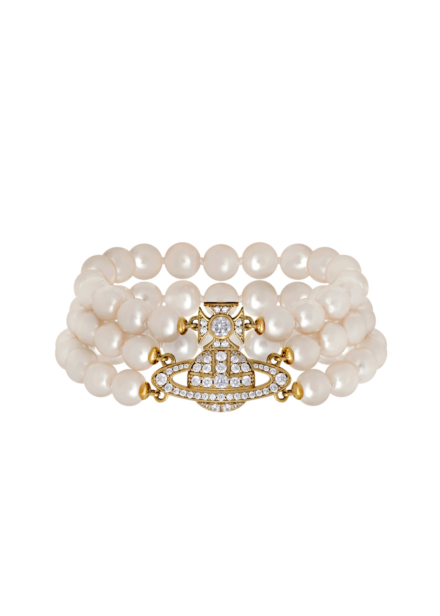 Graziella Three Row Pearl Bracelet