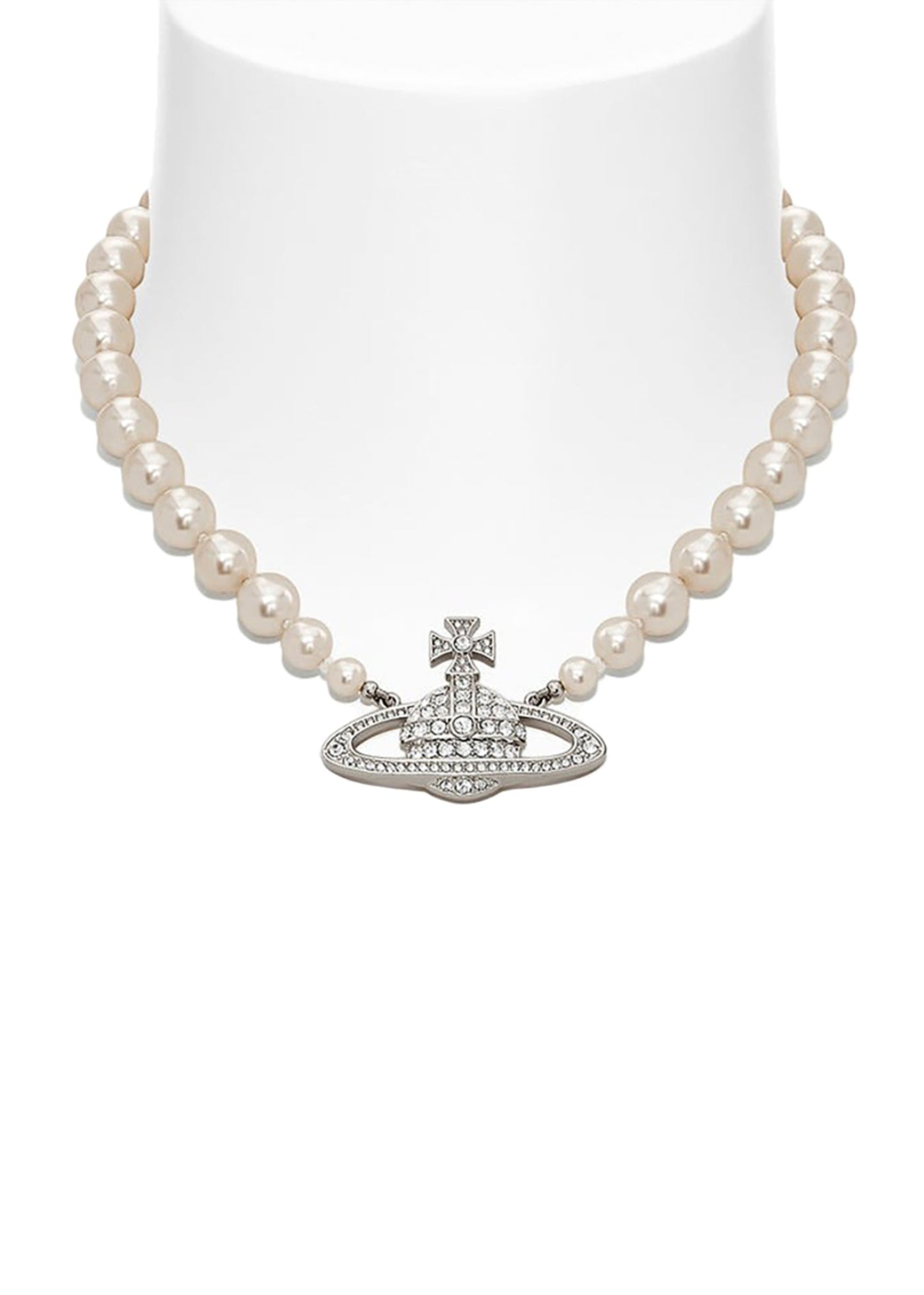 One Row Pearl Bas Relief Choker