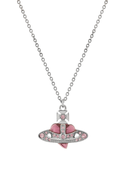 New Diamante Heart Pendant Necklace