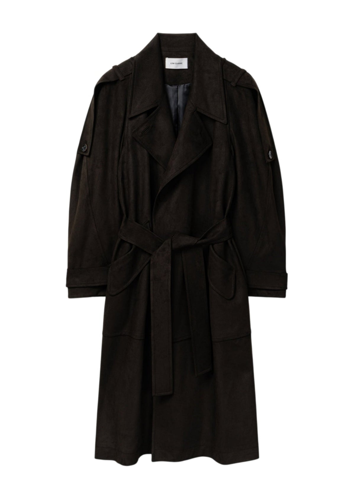 Suede Trench Coat