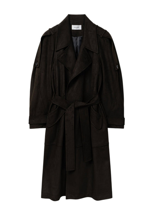 Suede Trench Coat