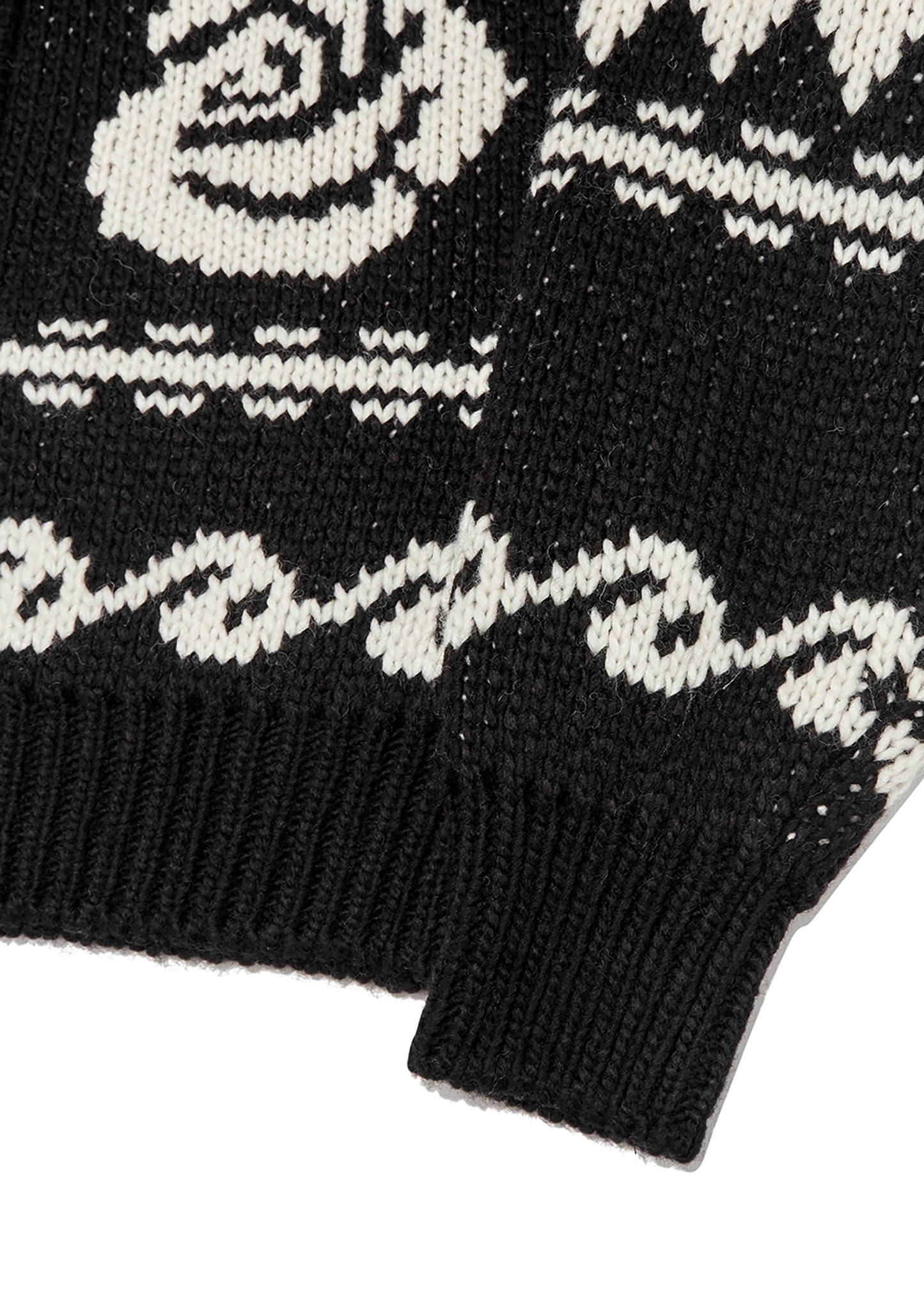 Rose & Deer Jacquard Knit Jacket