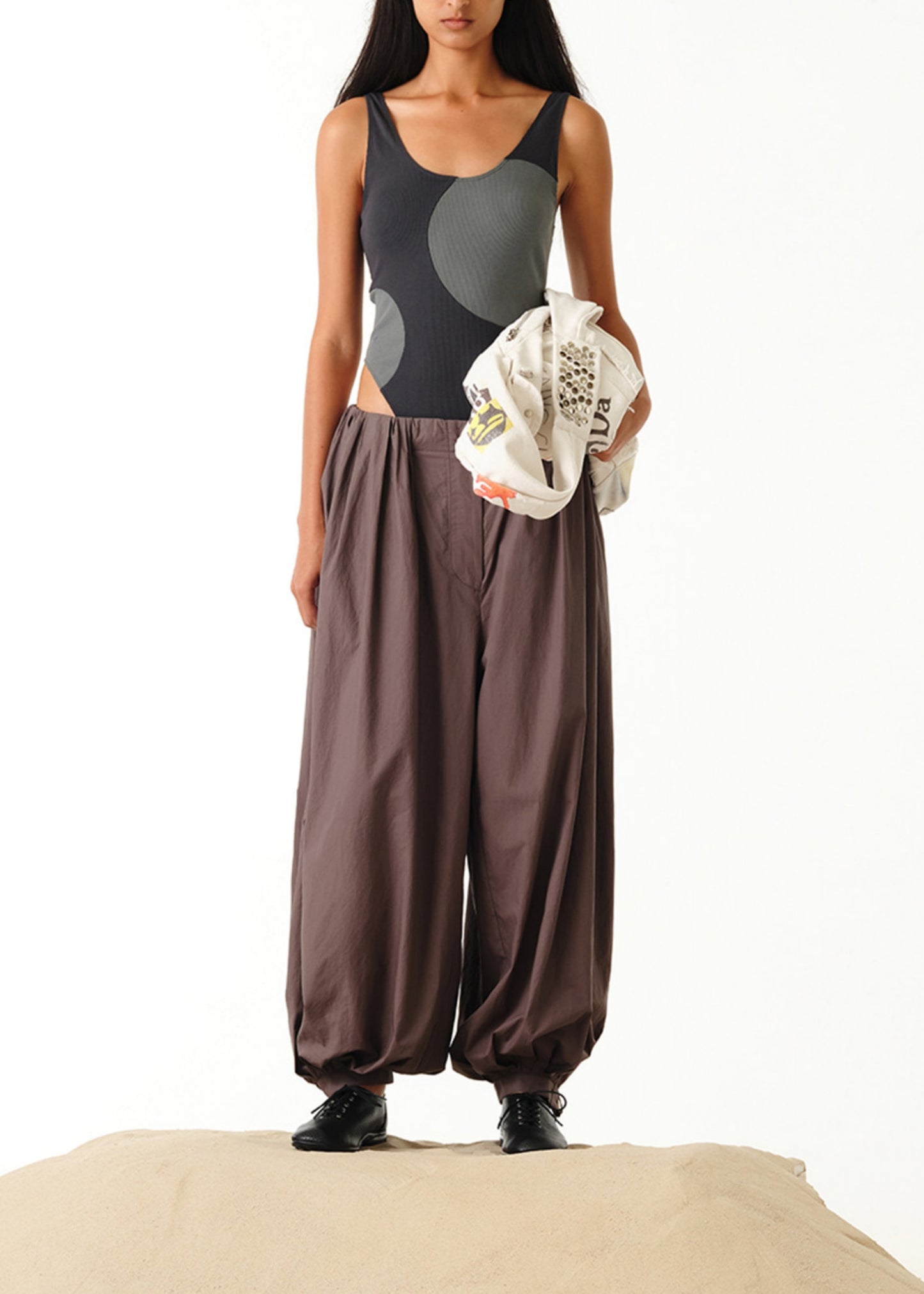 Over Gathered Pants