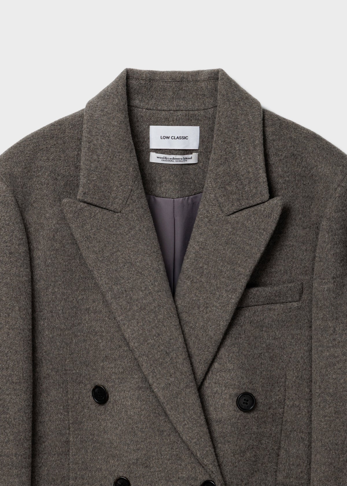Cashmere Blend Double Long Coat