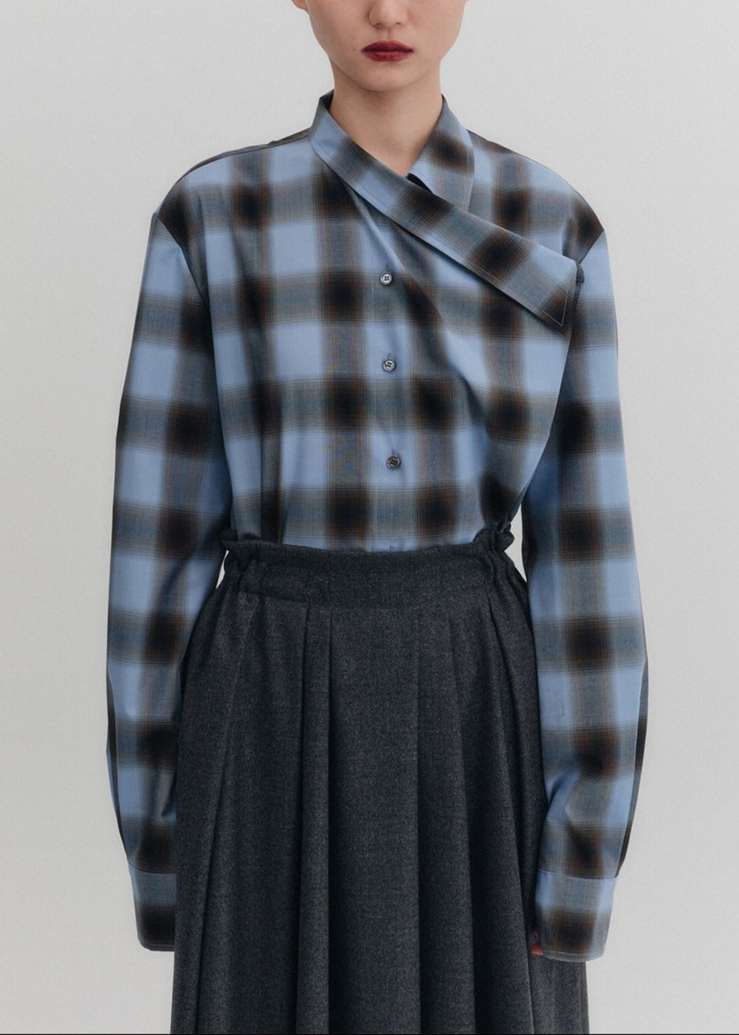 Plaid Multi-way Shirt