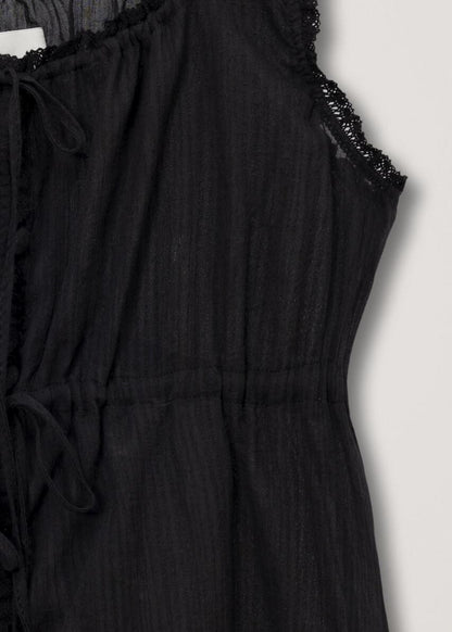 Shirring Sleeveless Blouse