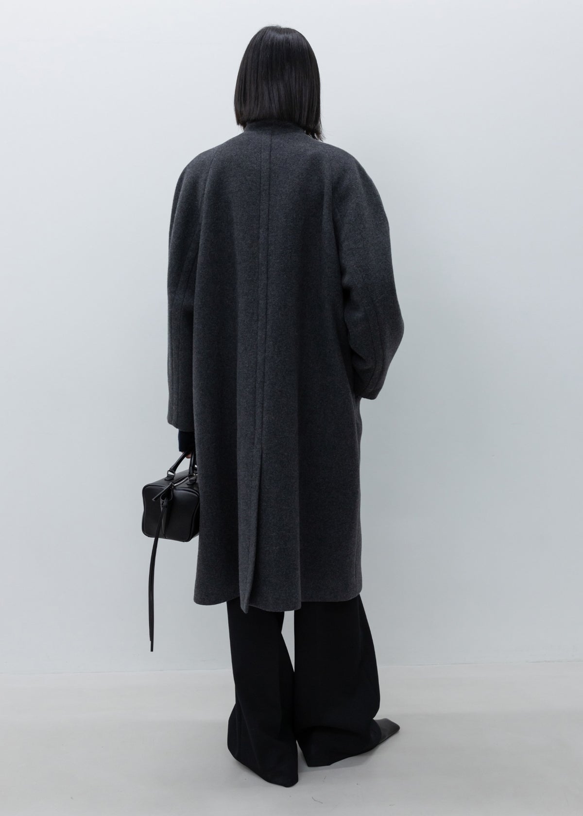 Cashmere Blend Raglan-sleeve Mac Coat