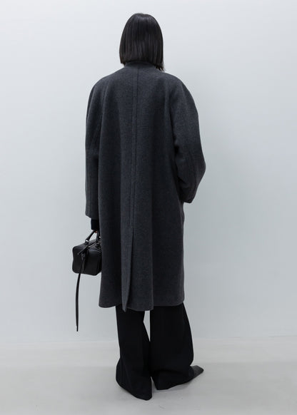 Cashmere Blend Raglan-sleeve Mac Coat