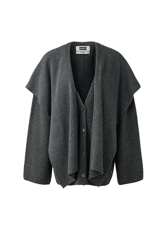 Collared Knit Cardigan