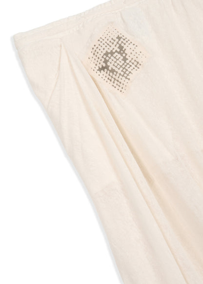 Draped Linen Skirt