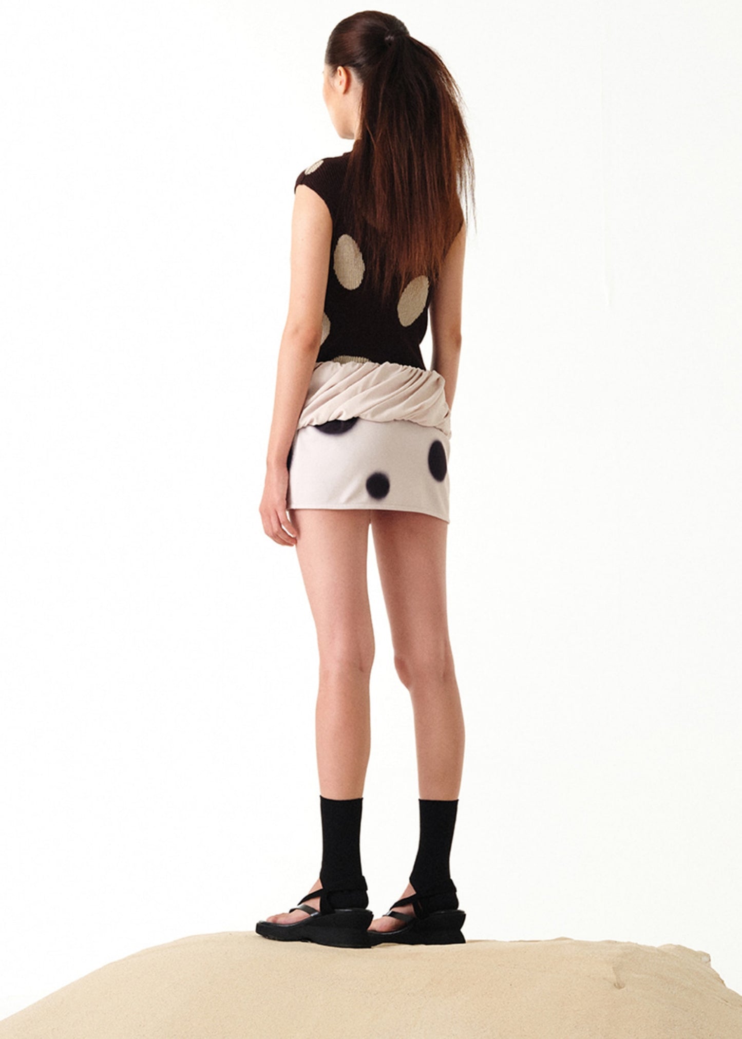 Ribbed Dot Top