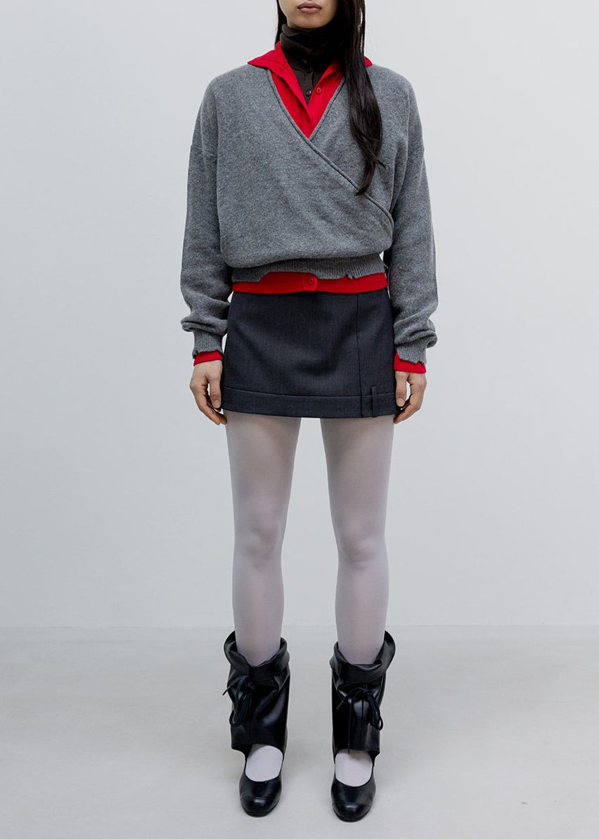 Tailored Trouser Mini Skirt