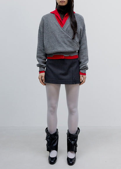 Tailored Trouser Mini Skirt