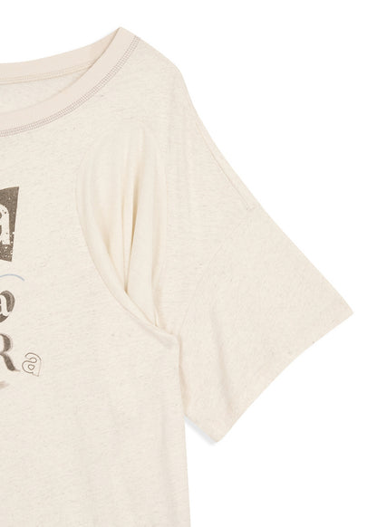 Scoop Neck Phonetic Tee