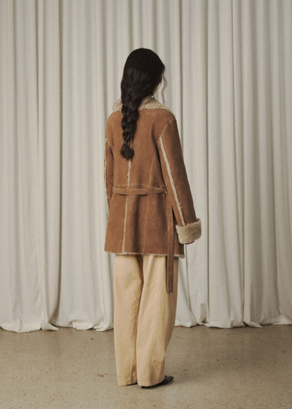 Reversible Shawl Collar Shearing Jacket