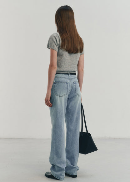 Petit Half Sleeves Knit Top