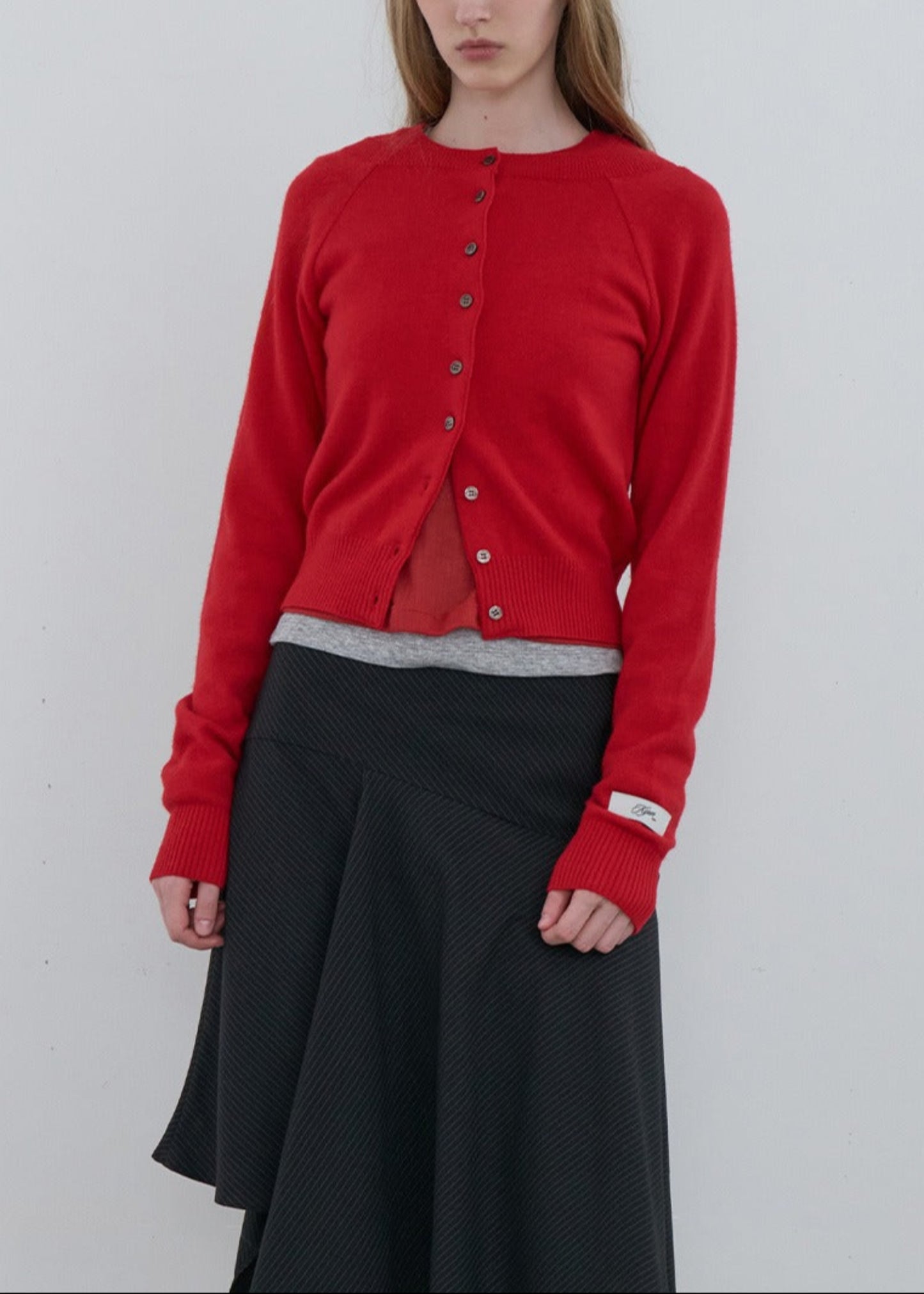 Double Neck Knit Cardigan