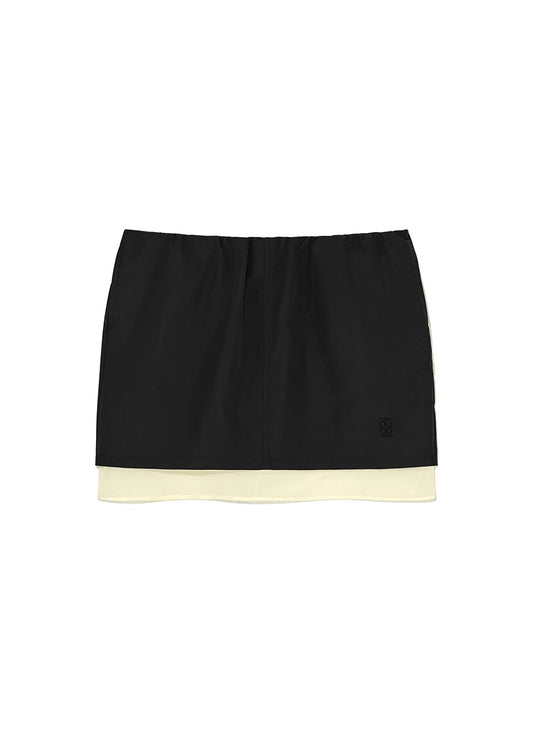 Sheer Layered Mini Skirt