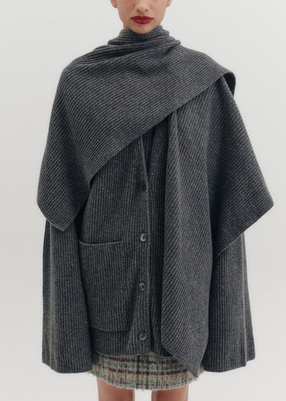 Collared Knit Cardigan