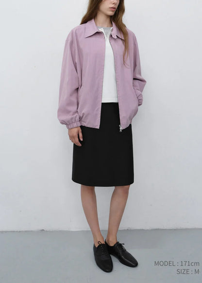 Collared Blouson Jacket