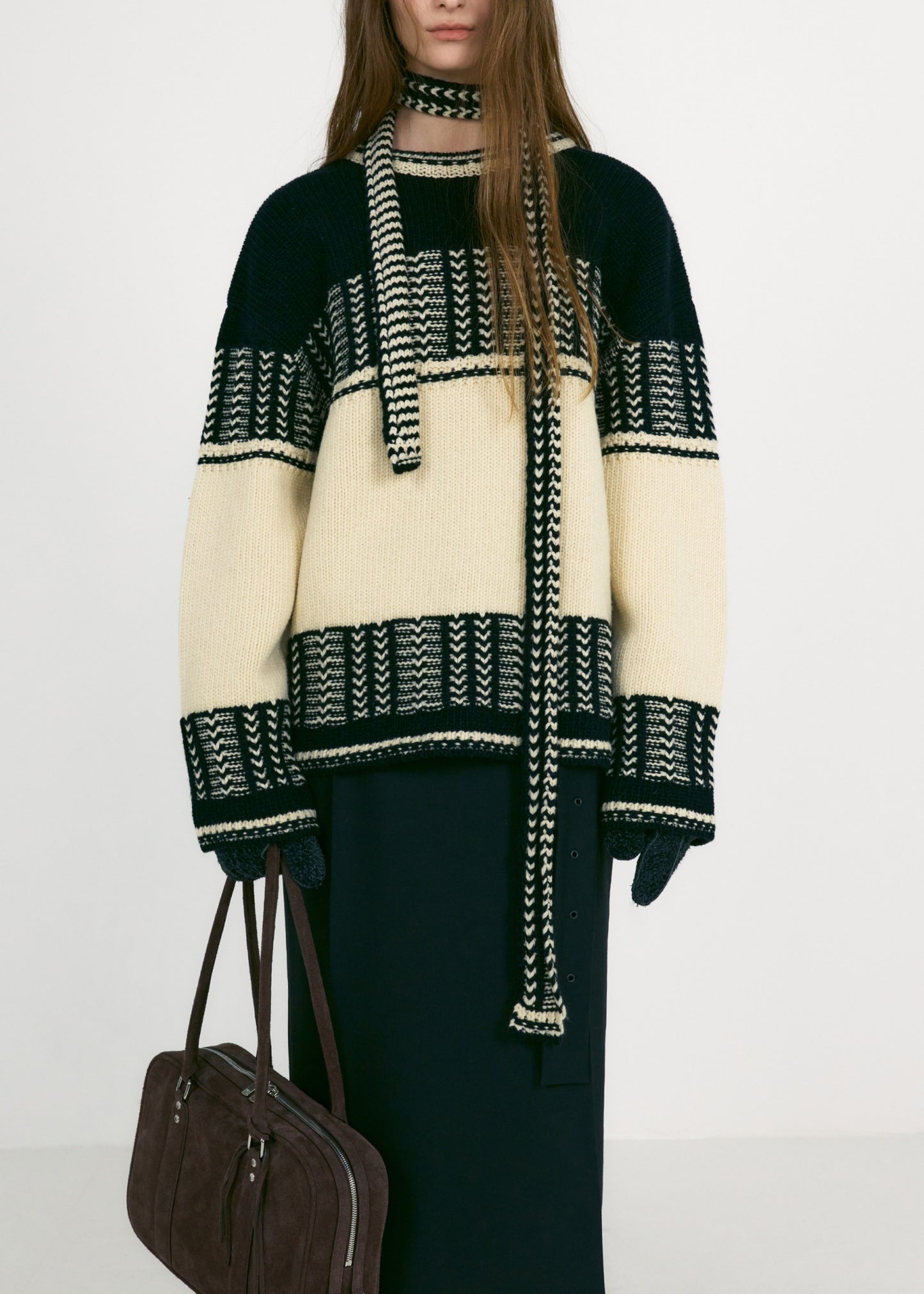 Jacquard Knit Sweater