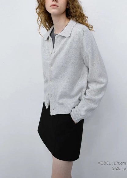 Collared Knit Cardigan