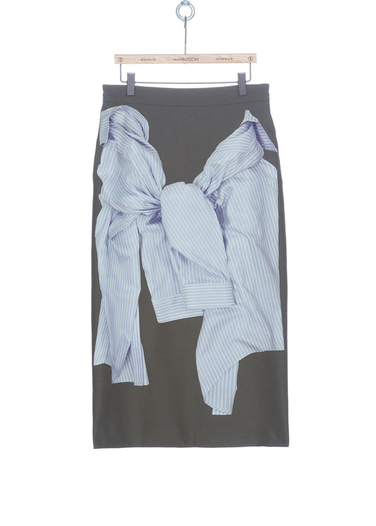 Shirt Printed Midi Skirt