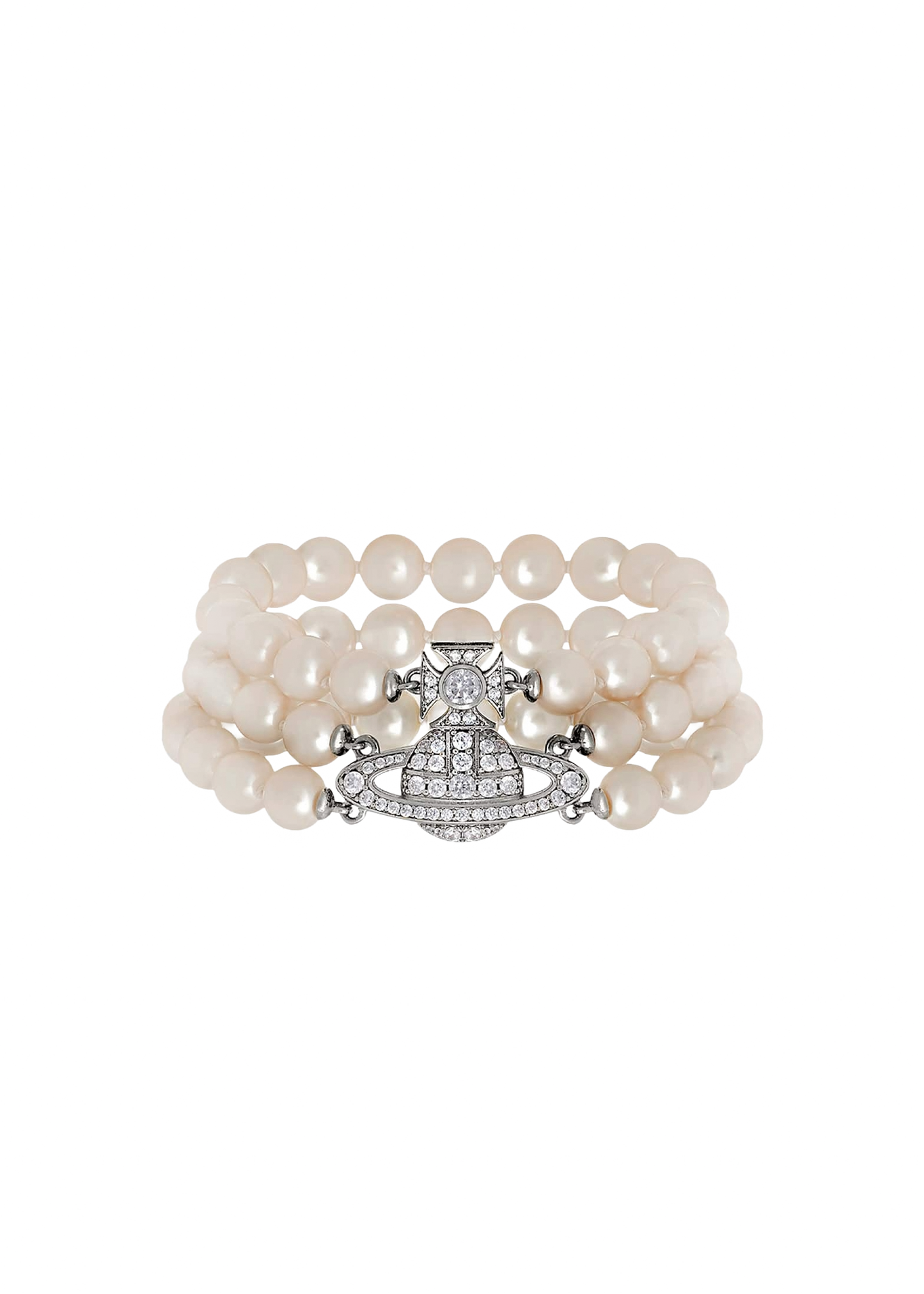 Graziella Three Row Pearl Bracelet