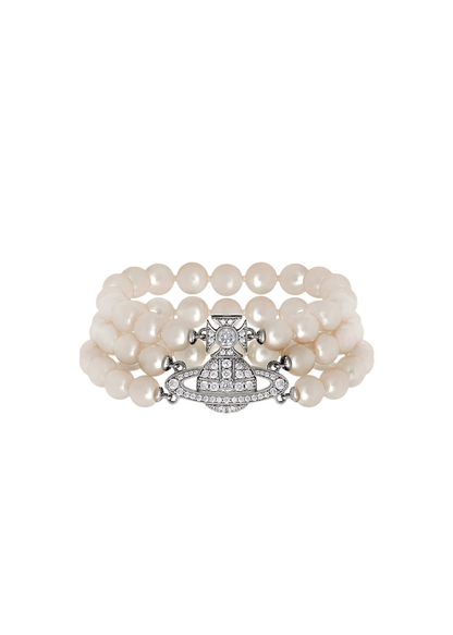 Graziella Three Row Pearl Bracelet