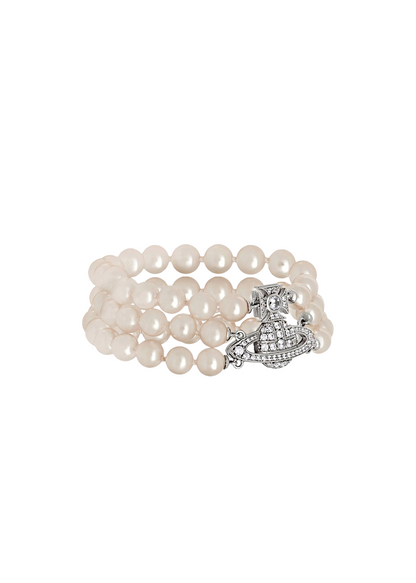 Graziella Three Row Pearl Bracelet