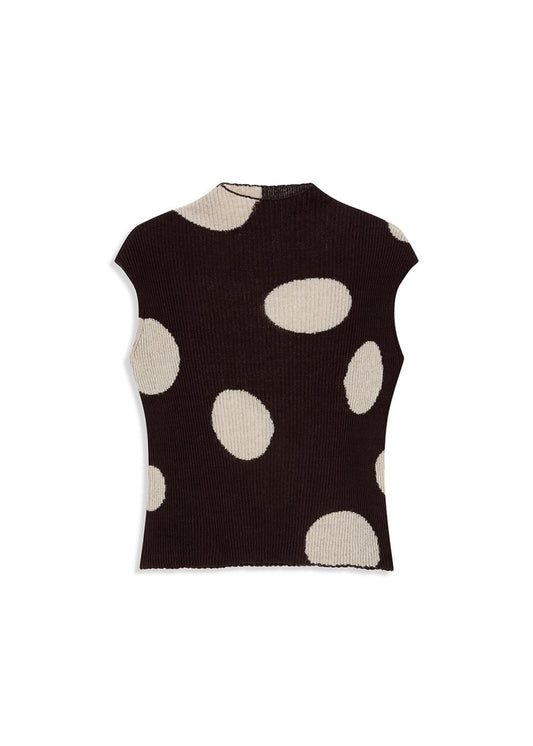 Ribbed Dot Top