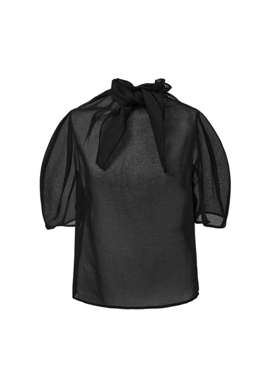 Knotted Collar Top