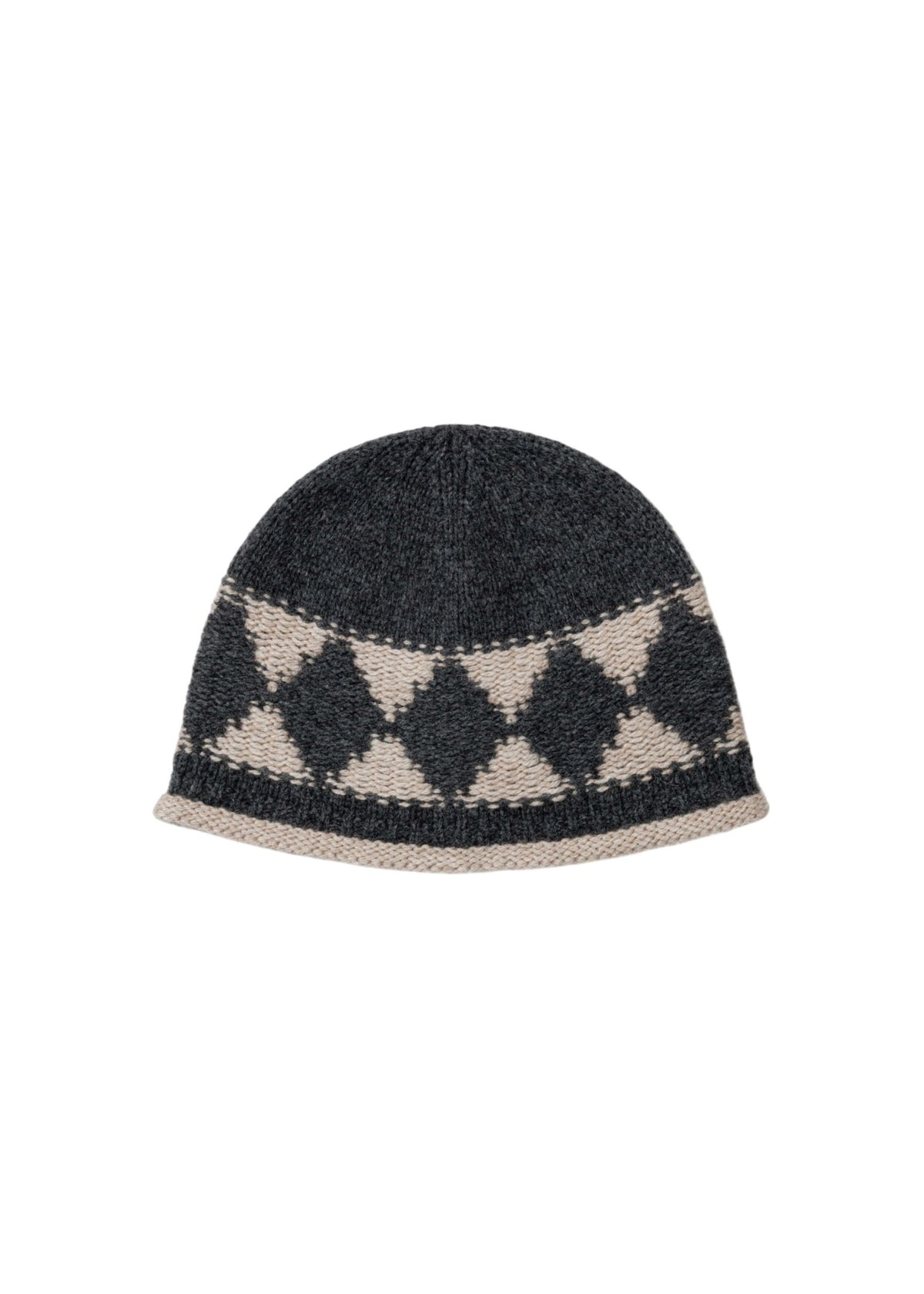 Argyle Jacquard Knit Beanie