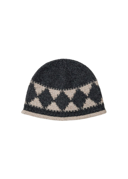 Argyle Jacquard Knit Beanie