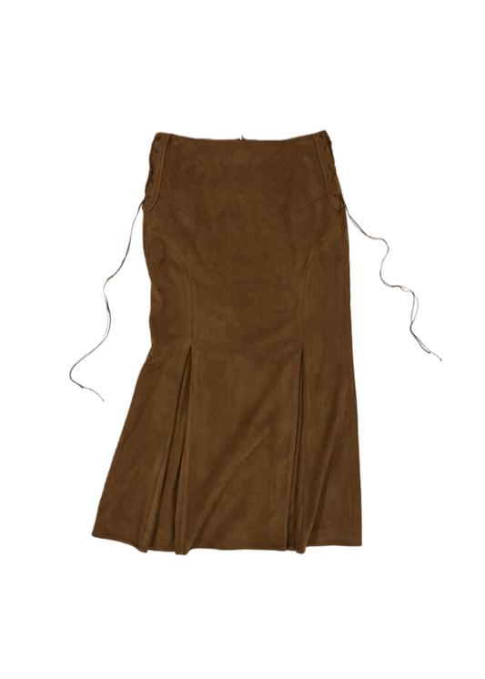 Suede Semi-mermaid Skirt