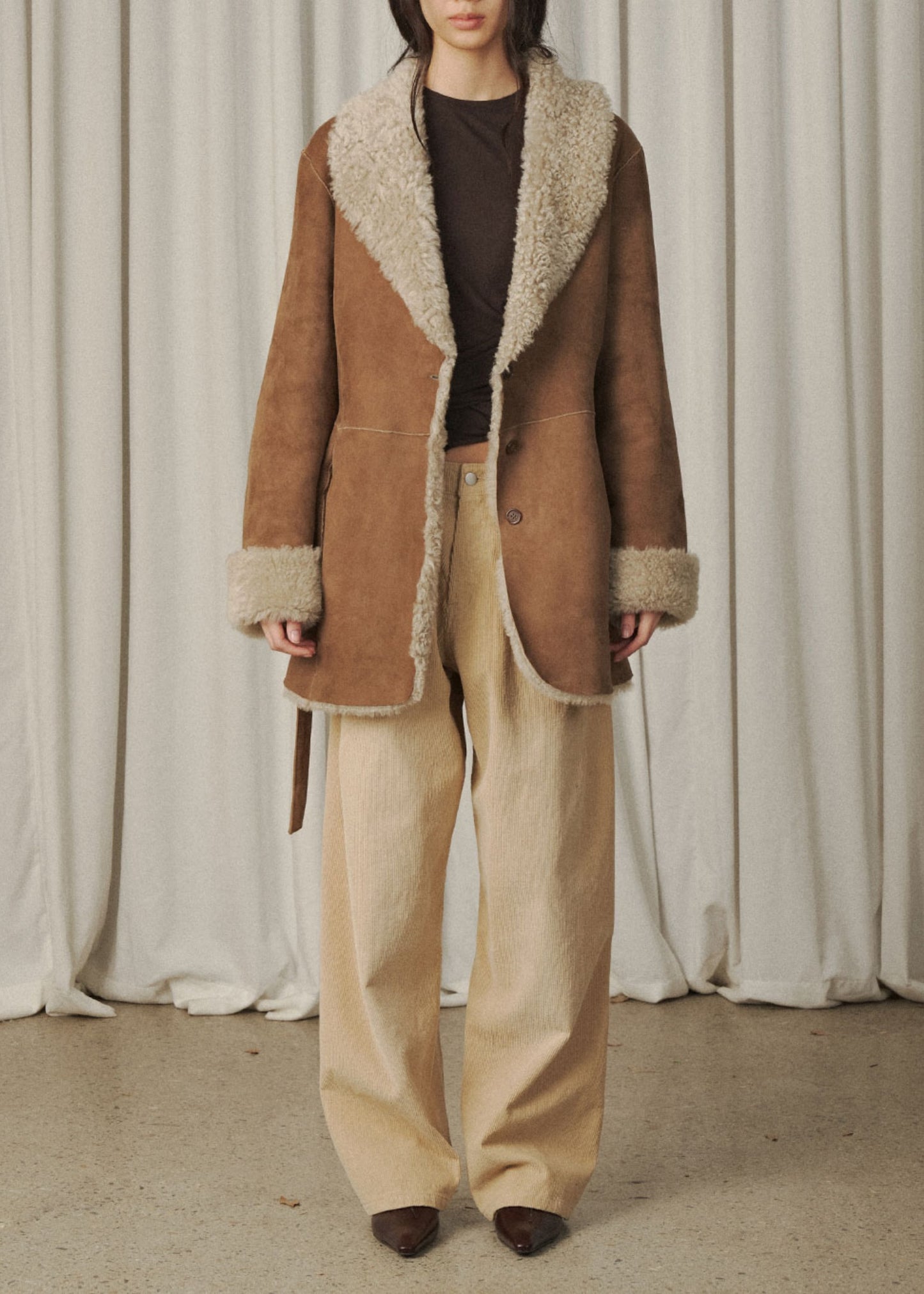 Reversible Shawl Collar Shearing Jacket