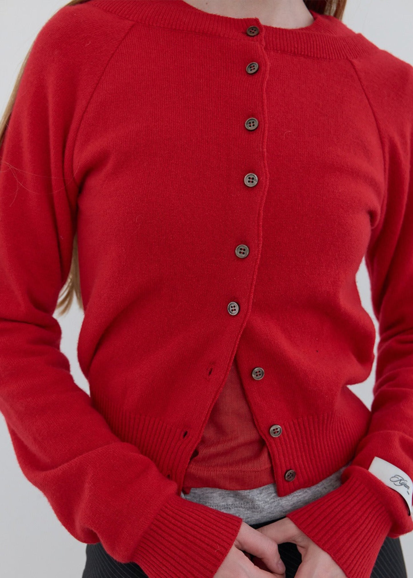 Double Neck Knit Cardigan