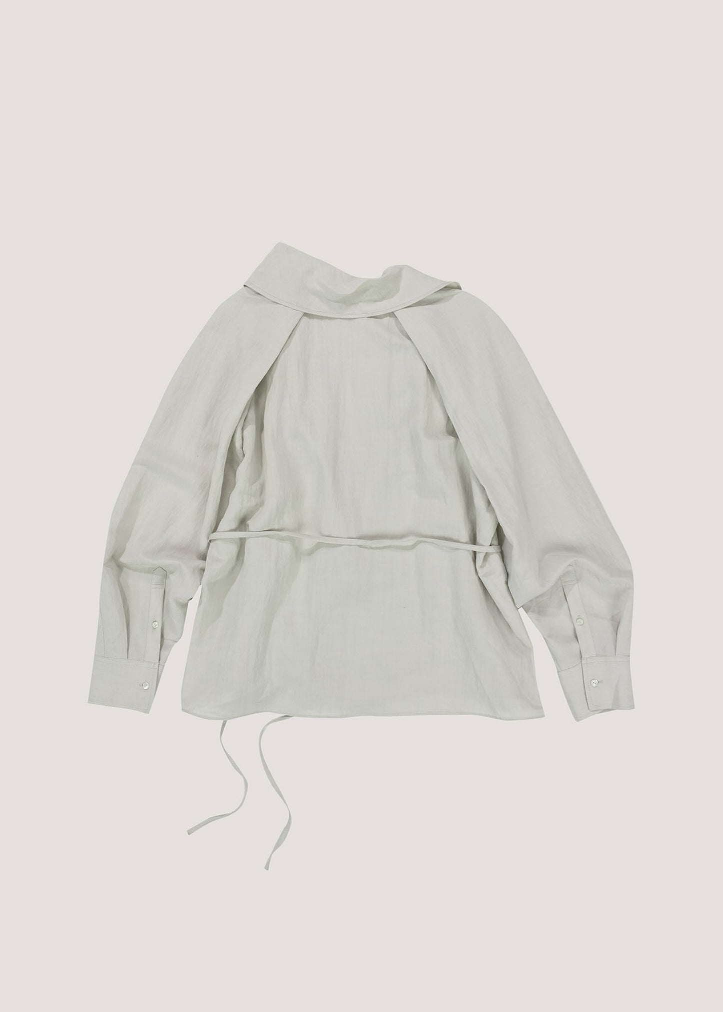 Asymmetry Draped Blouse