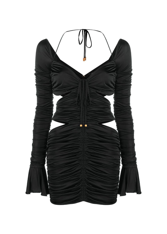 Cut-out Ruched Dress