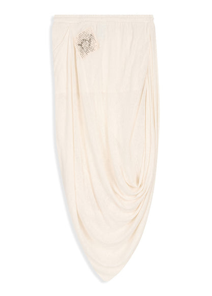 Draped Linen Skirt