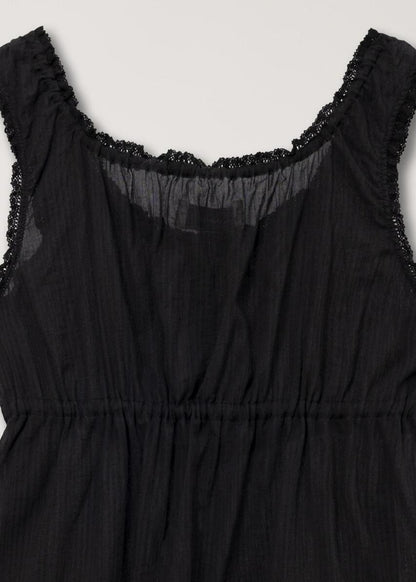 Shirring Sleeveless Blouse