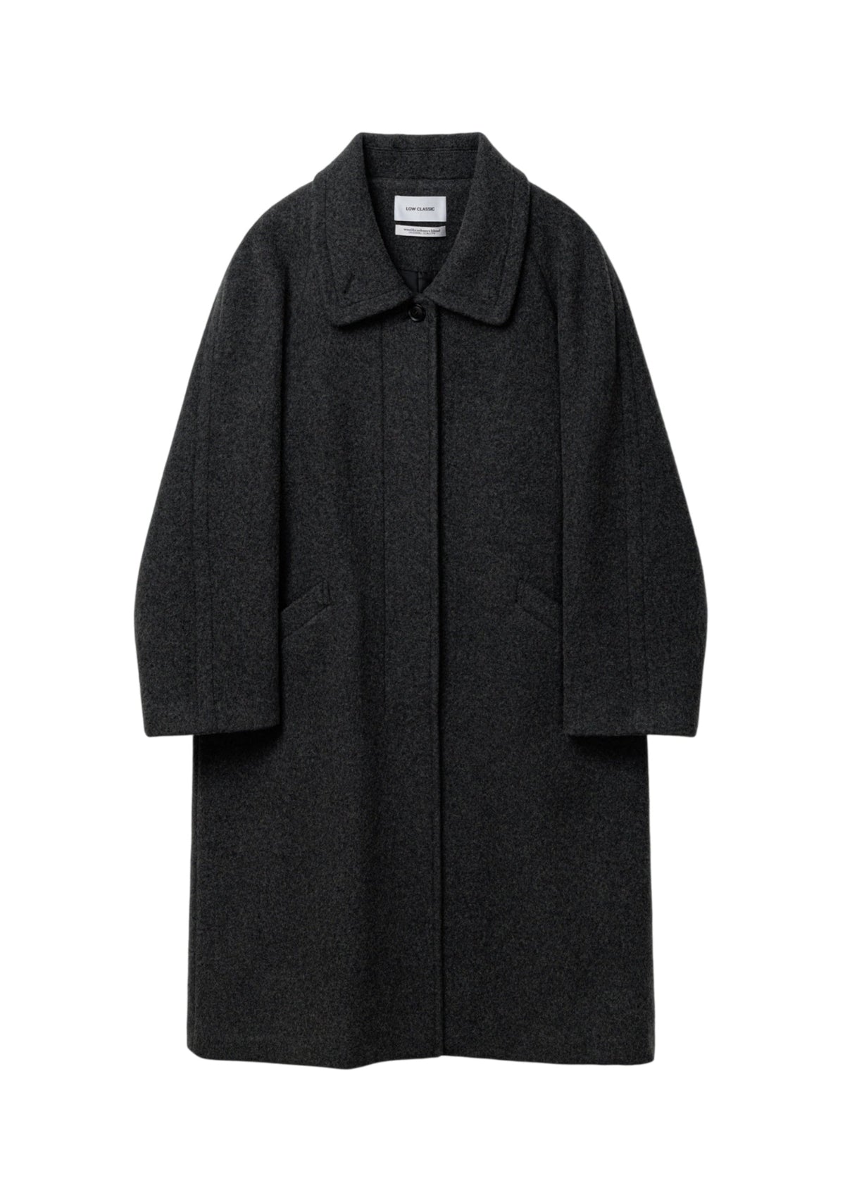 Cashmere Blend Raglan-sleeve Mac Coat