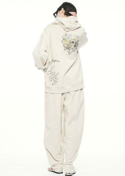 Crying Girl Tapered Sweatpants