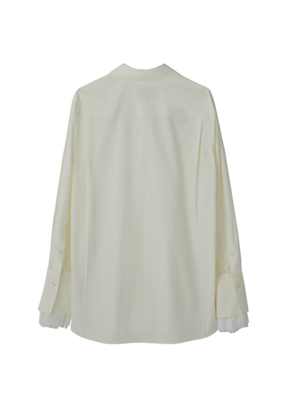 Pleats Cuffs Point Shirt
