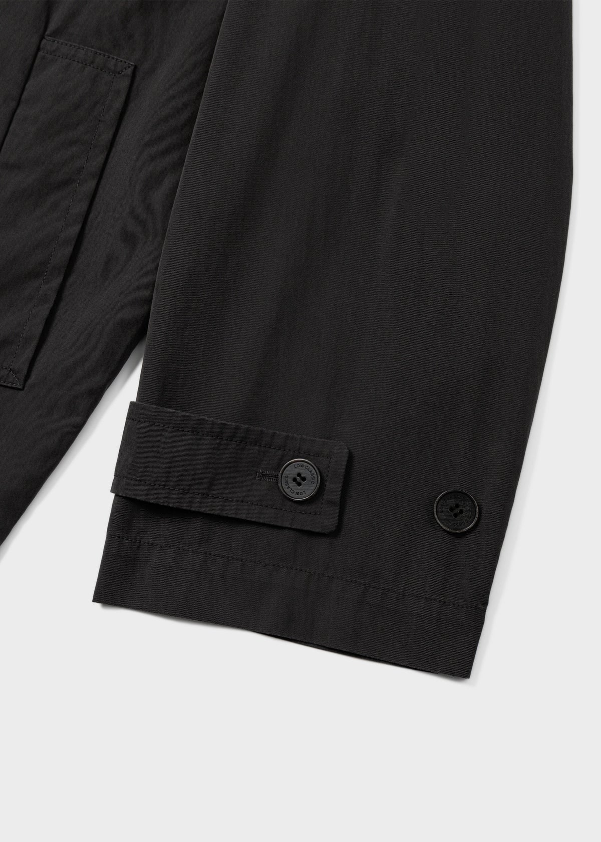 Cotton Draped Trench Coat