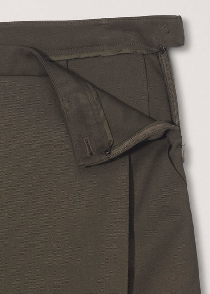 Pleats Midi Wrap Skirt