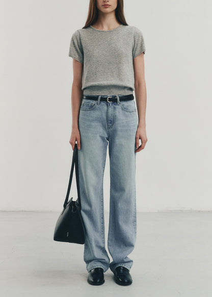 Petit Half Sleeves Knit Top