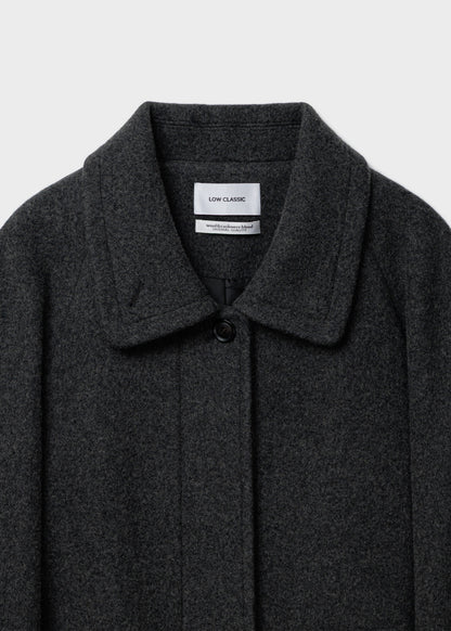 Cashmere Blend Raglan-sleeve Mac Coat