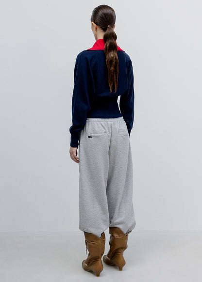 Button Up Blouson Cardigan